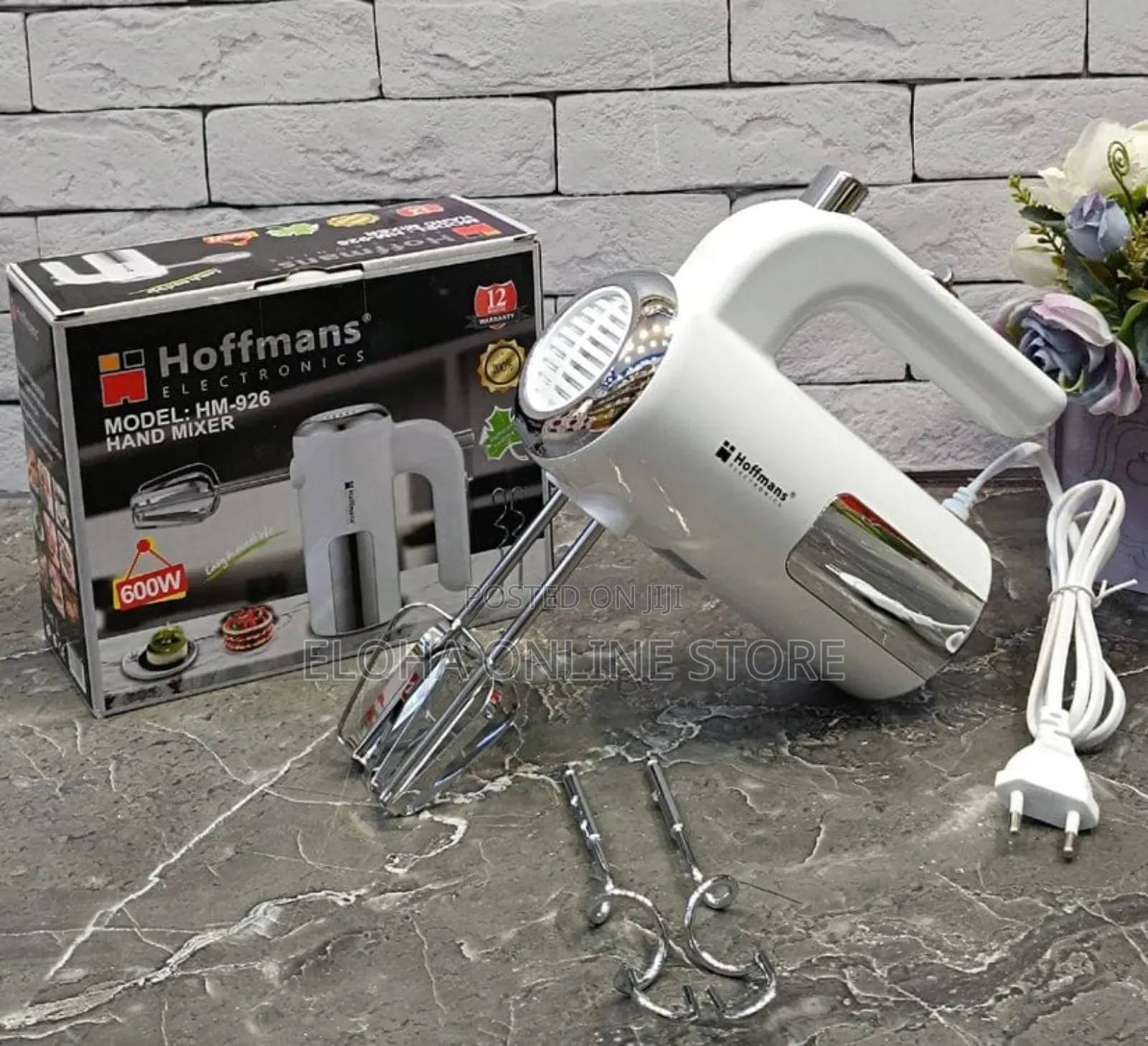 Egg and Dough Beater Hand Mixer Electric White Color