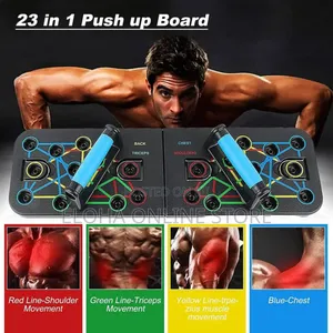 Foldable Pushup Board With Handles for Complete Body Workout