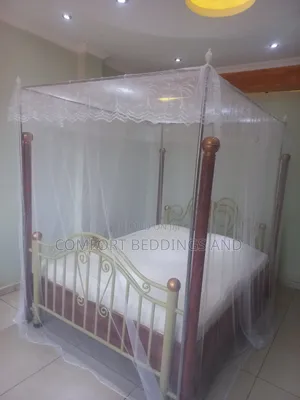 Metallic Four Stand Mosquito Net White 4*6, 5*6, 6*6