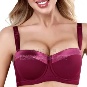 Women Ribbon Bra Size 34-46d Half Cup Balconette Support Bra