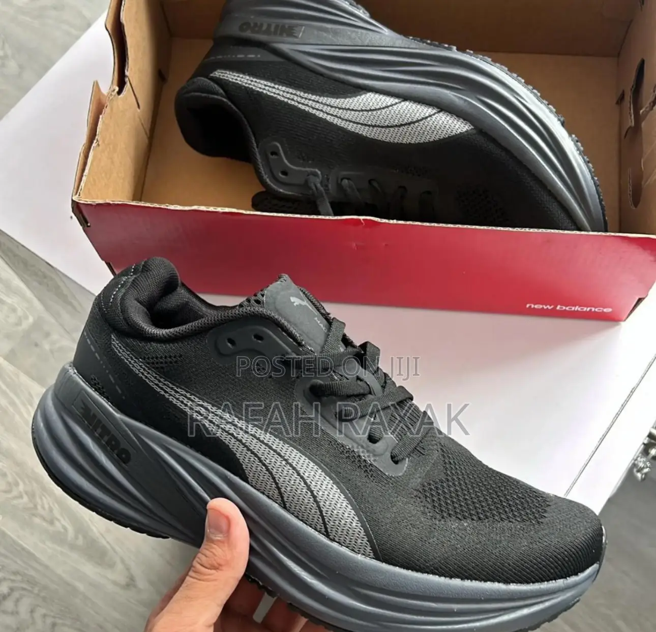 Original Men’S Black Puma Magnify Nitro 2 Running Trainers