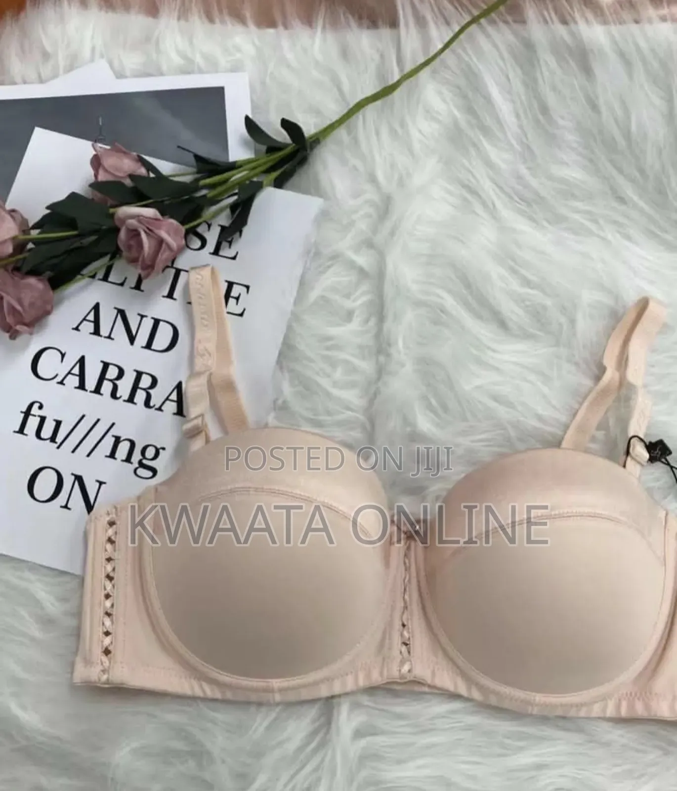 Women Ribbon Bra Size 34-46d Half Cup Balconette Support Bra