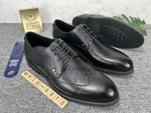 Original Black Franco Banetti Oxford Gentle Leather Shoes