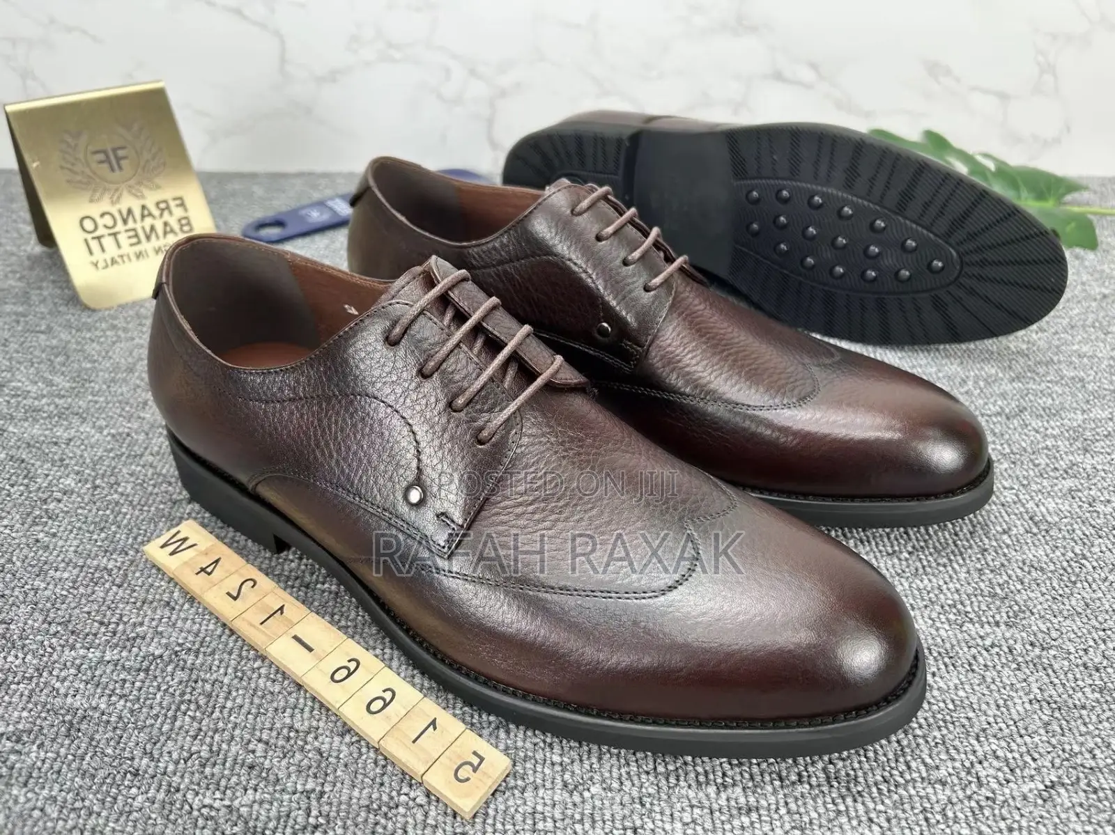 Original Dark Tan Franco Banetti Oxford/Formal Gentle Shoes