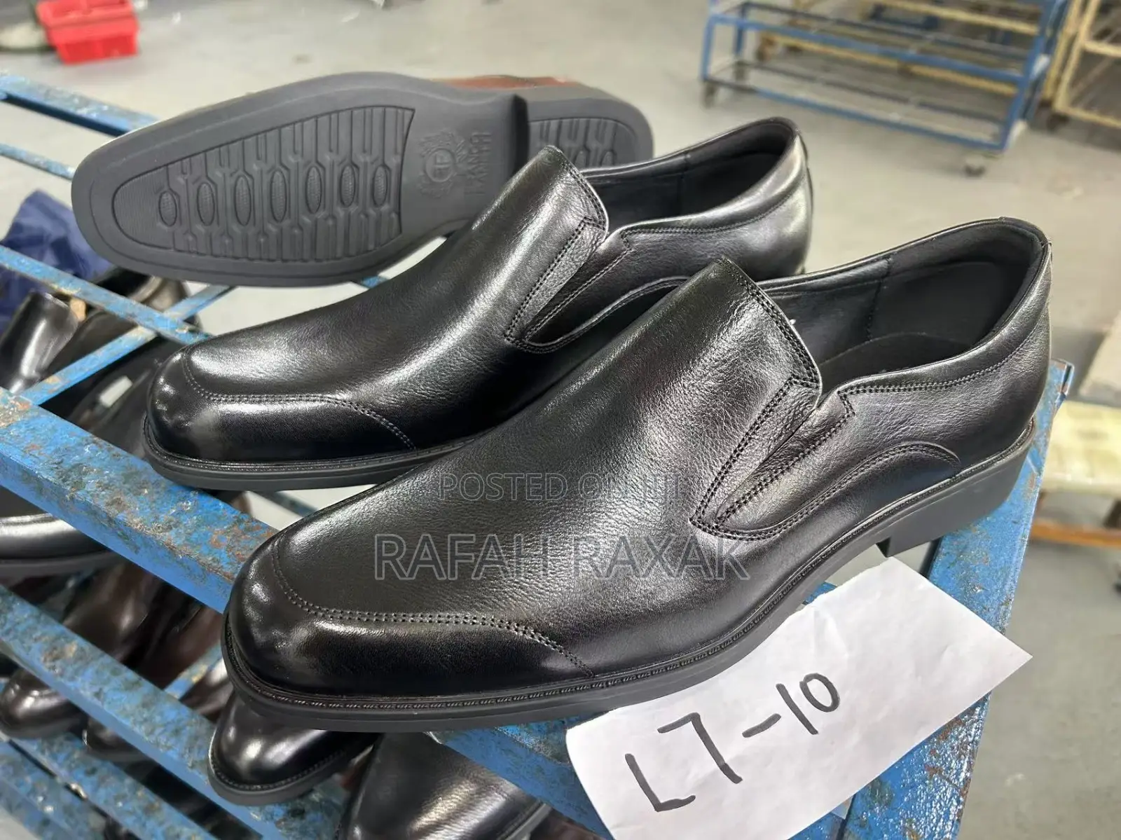 Original Black Franco Banetti Formal Gentle Leather Shoes