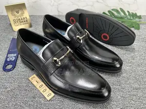 Original Black Super Classic Franco Banetti Leather Loafers