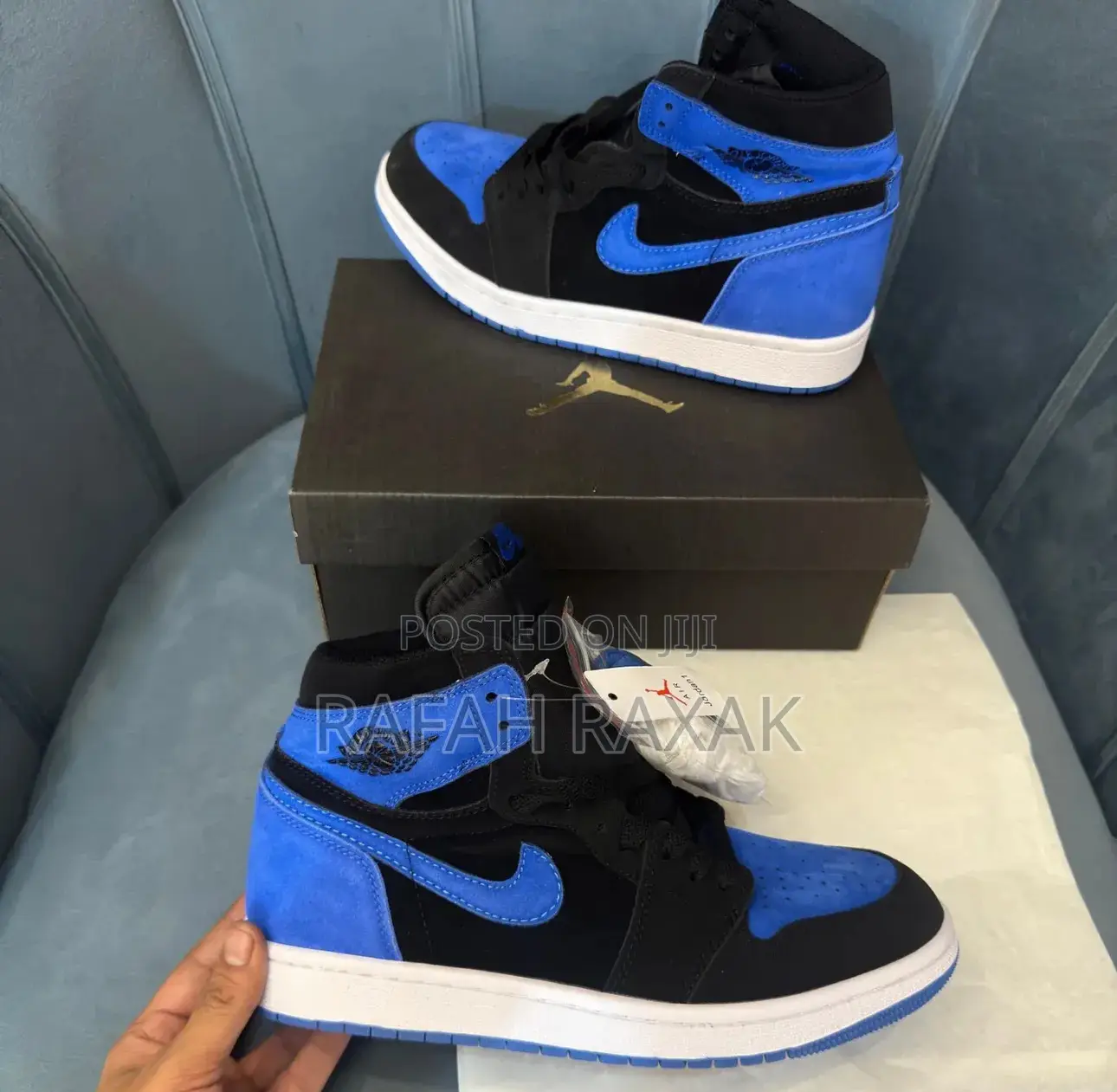Original Blue/Black Suede Nike Air Jordan 1 High “Reimagined