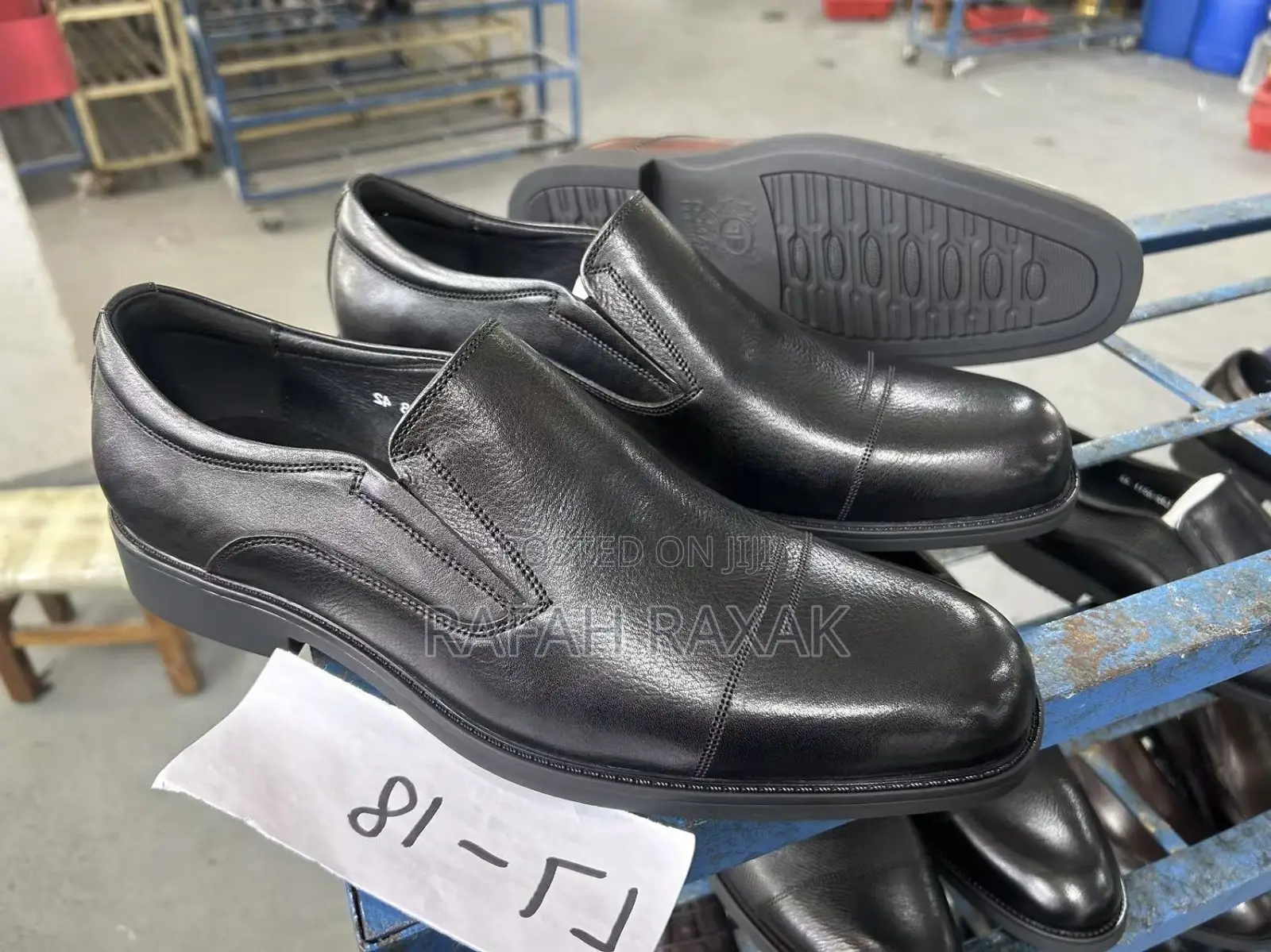 Men’S Black Franco Banetti Formal Gentle Leather Shoes