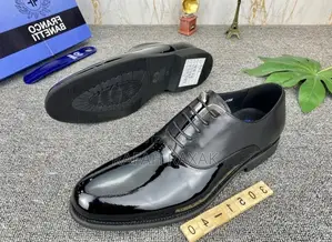 Franco Banetti Shinny Leather Patent Formal Gentle Shoes
