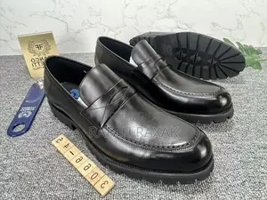 Men’S Super Classic Black Franco Banetti Leather Loafers