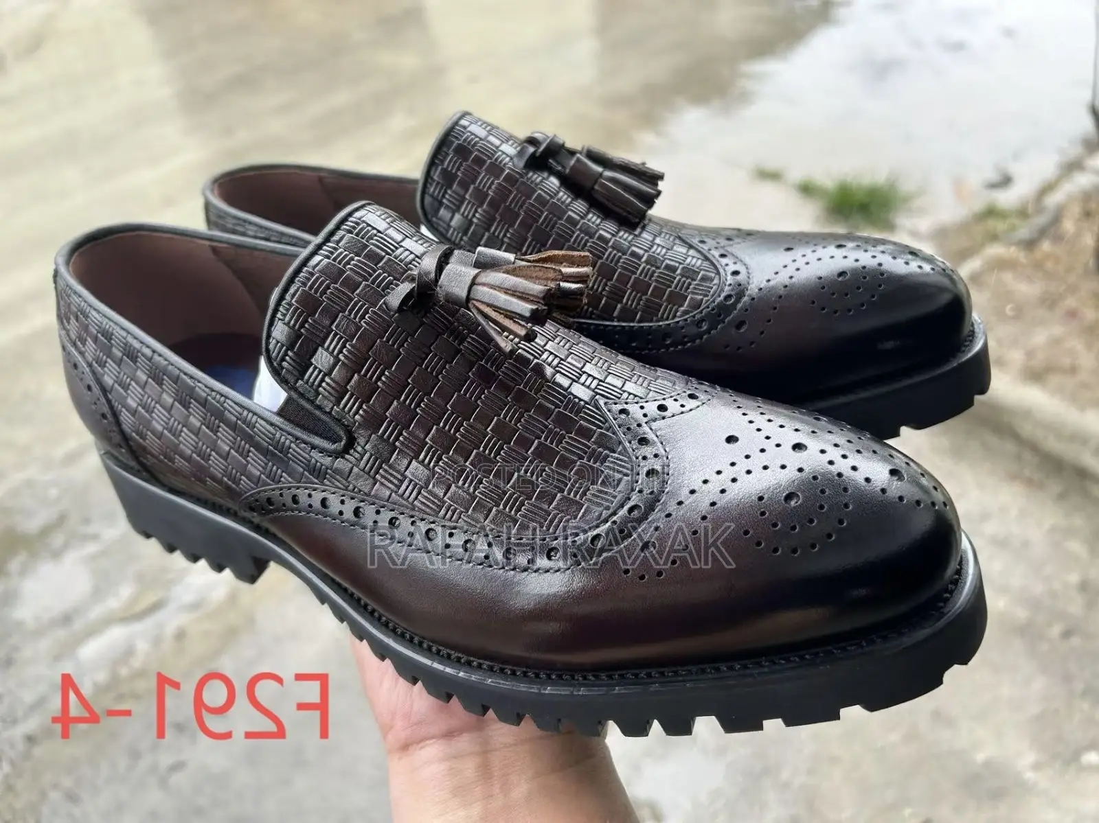 Men’S Super Classic Dark Tan Franco Banetti Leather Loafer