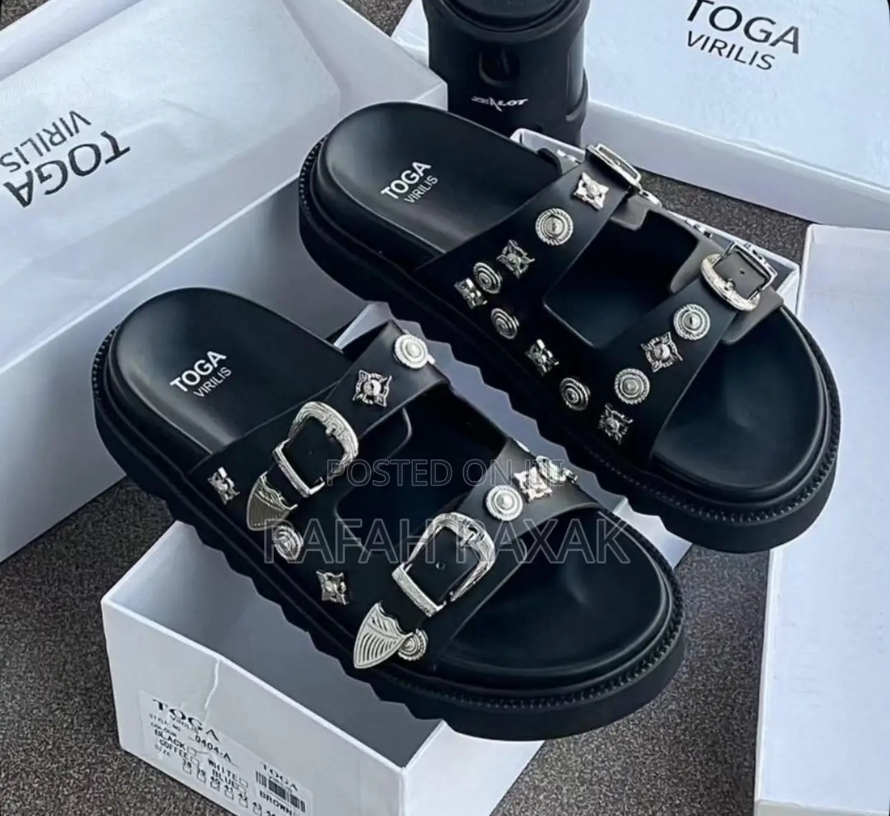 Original Double Strap Slide Toga Virilis Luxury Sandals