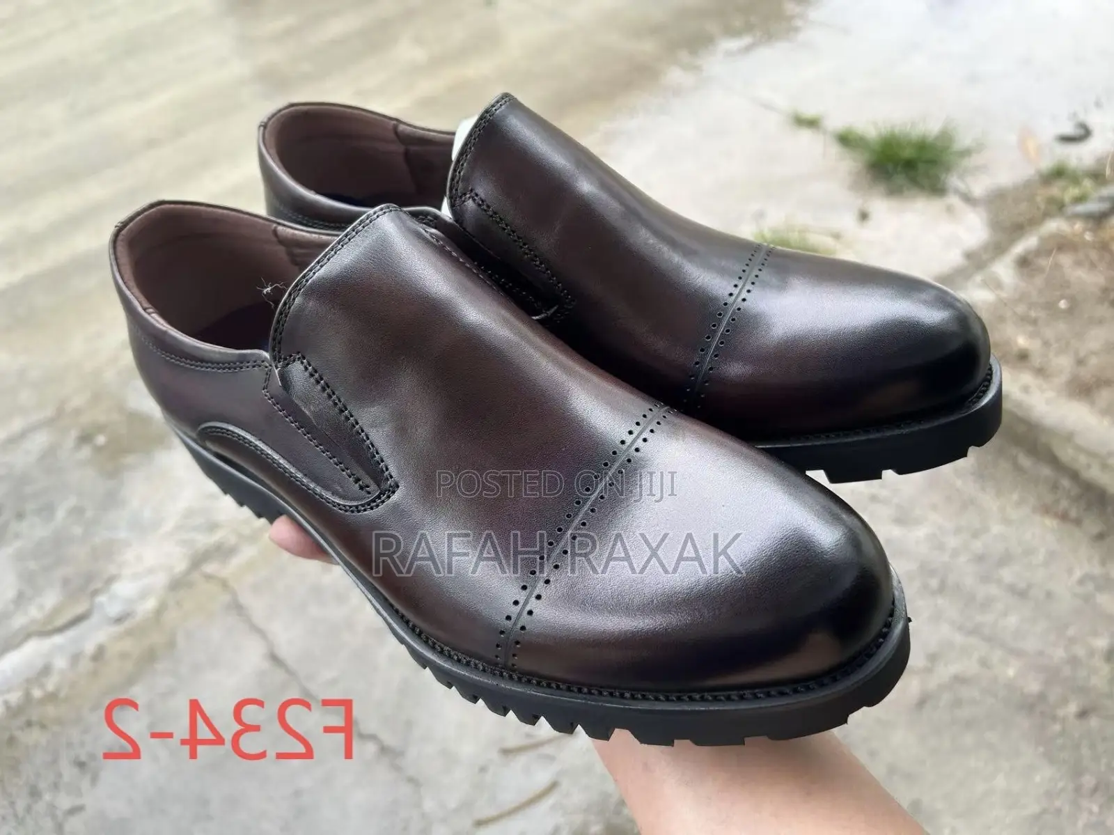 Men’S Classic Dark Tan Franco Banetti Leather Loafers