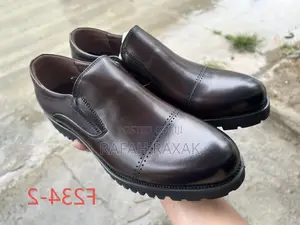 Men’S Classic Dark Tan Franco Banetti Leather Loafers