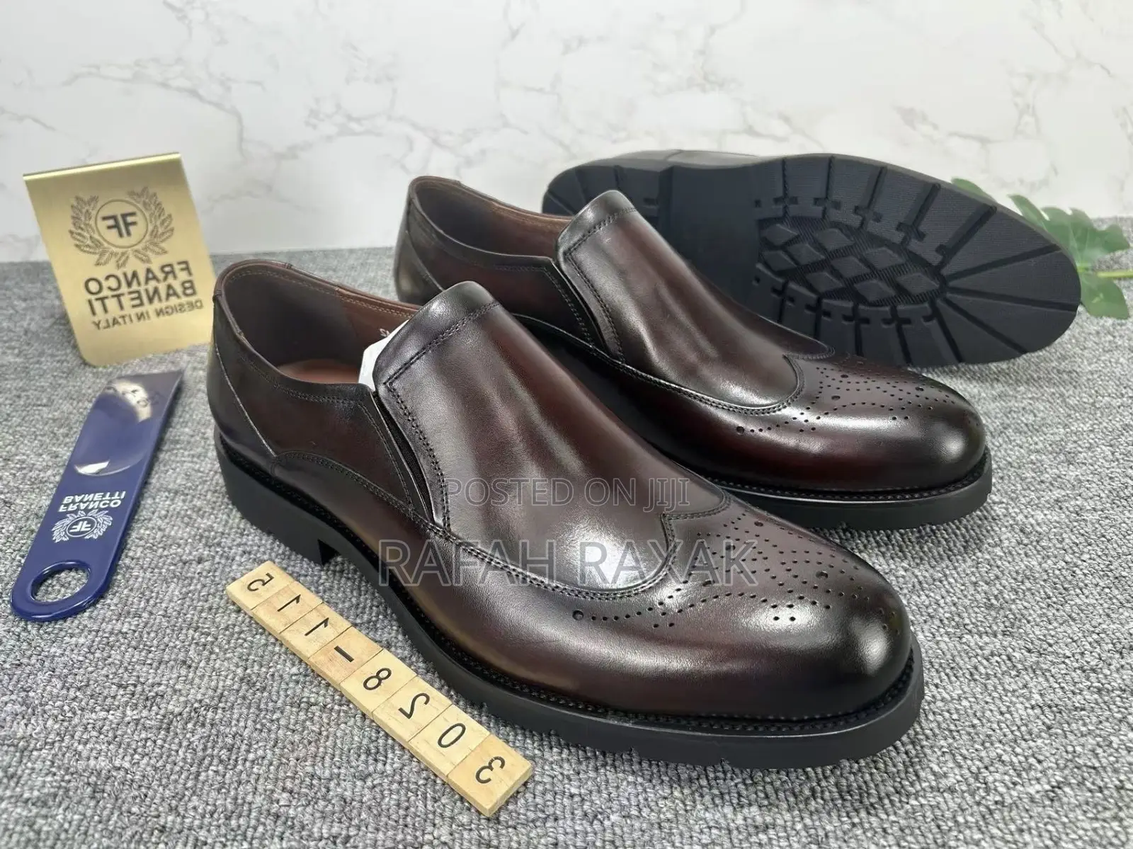 Original Franco Banetti Coffee Brown Oxford Gentle Shoes