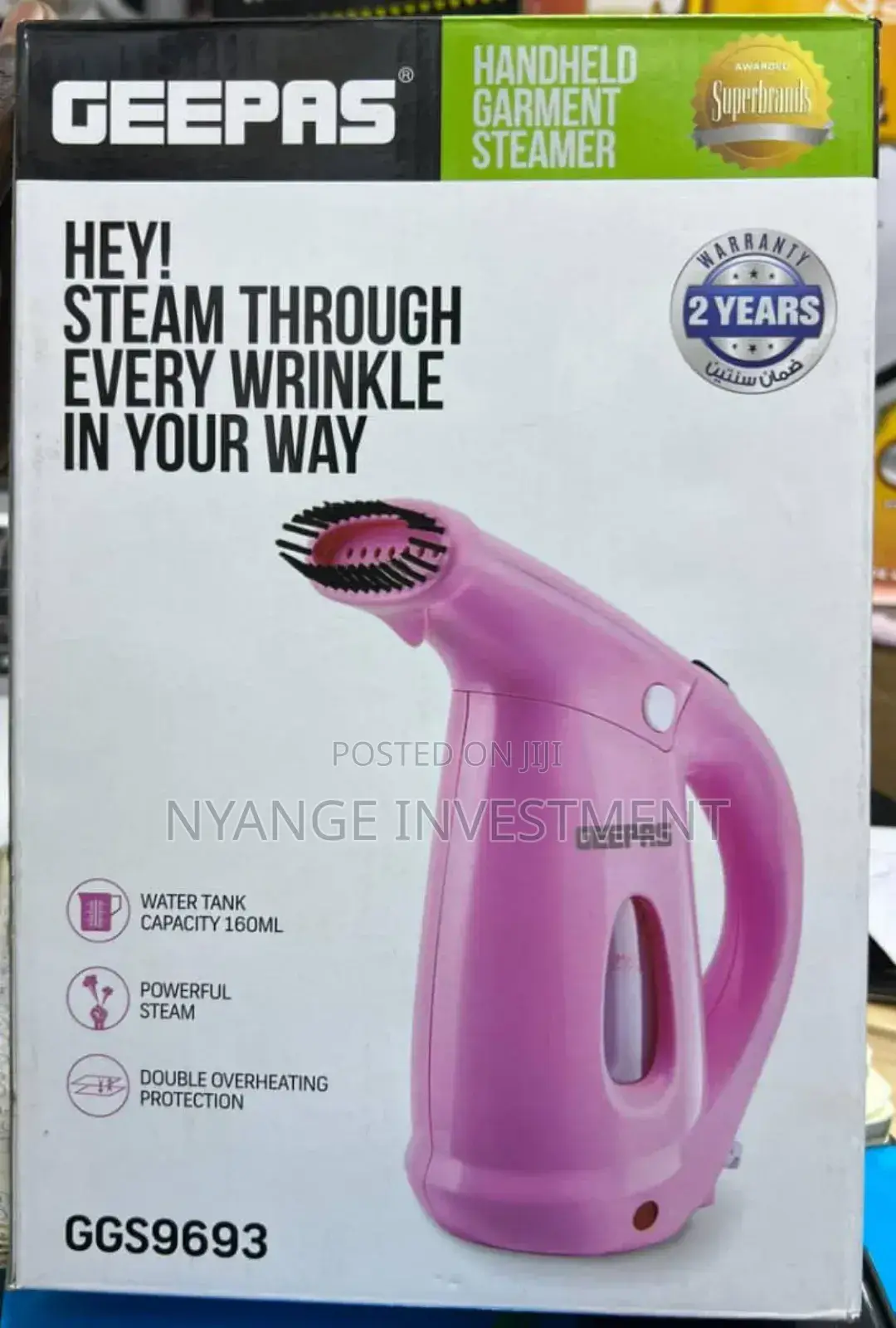 Geepas Hand Held Garment Steamer. Garment Steamer.