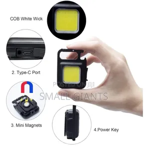 Rechargeable 500 Lumens Bright Cob Small Flashlight