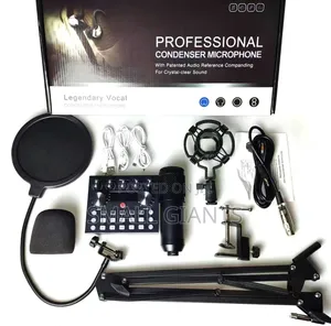Professional V10 Podcast Condenser Microphone Set