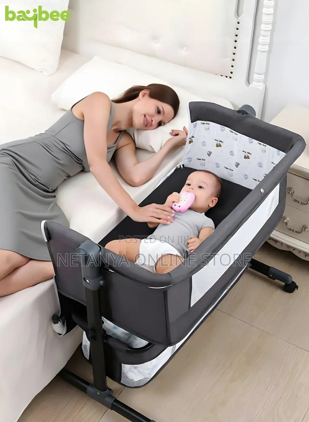 Premium Baby Bedside Crib