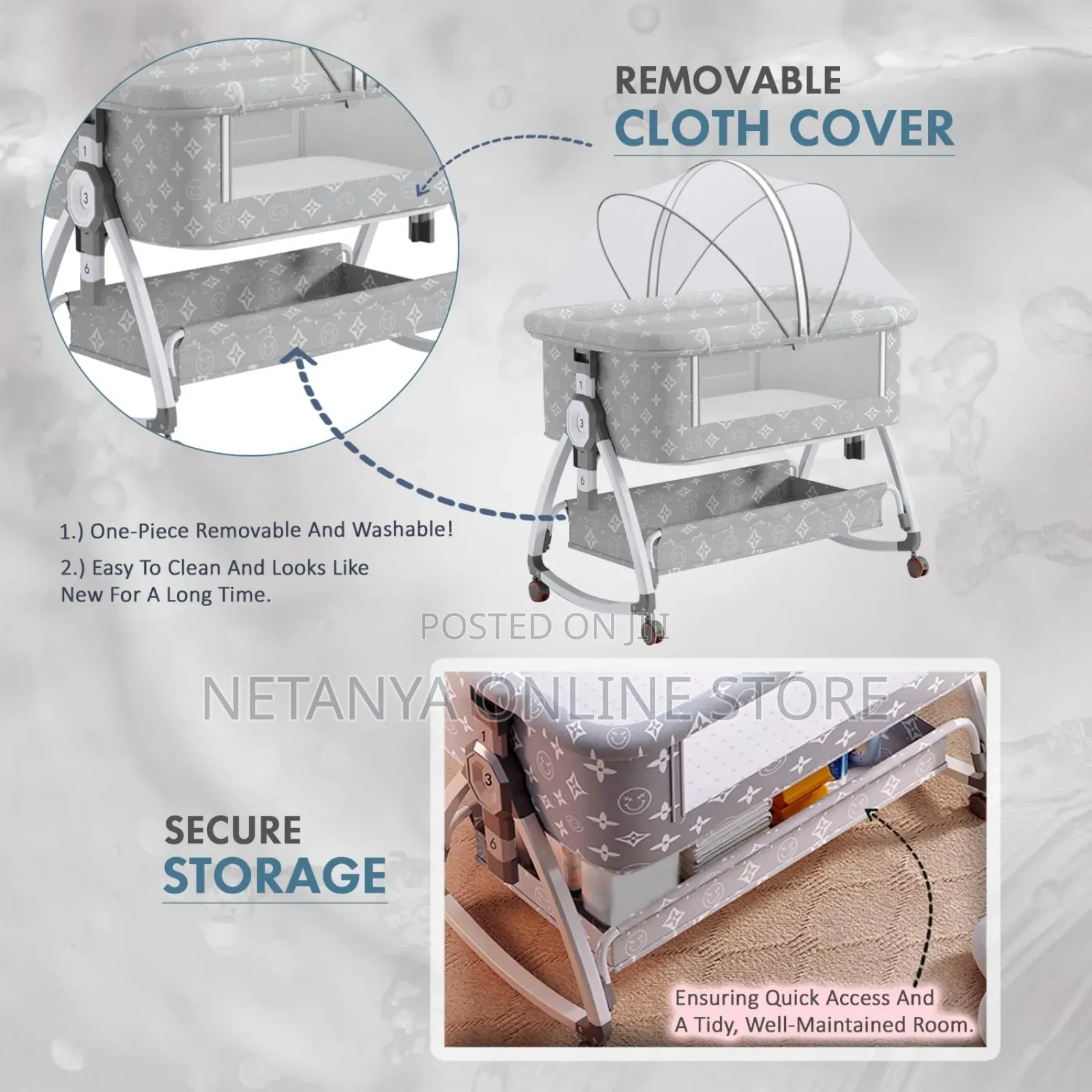6in1 Versatile Portable Baby Cot