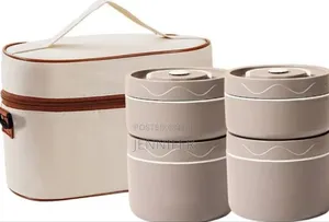 4 Set Portable Insulated Lunch Container, Stainless Steel