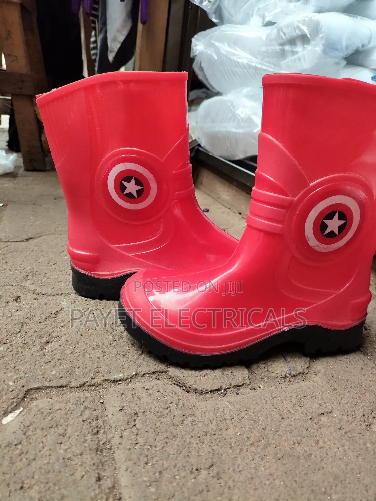 Kids Rain Gamboots/Safety Shoes