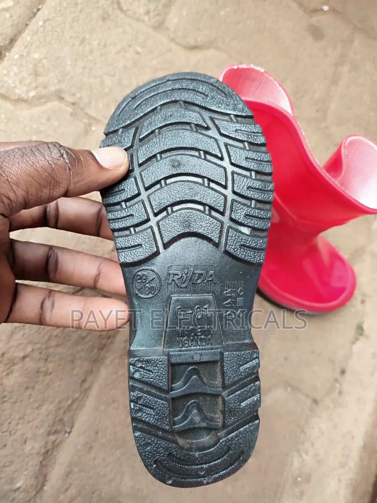 Kids Rain Gamboots/Safety Shoes