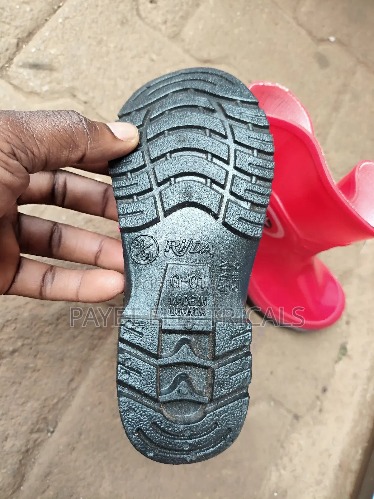 Kids Rain Gamboots/Safety Shoes