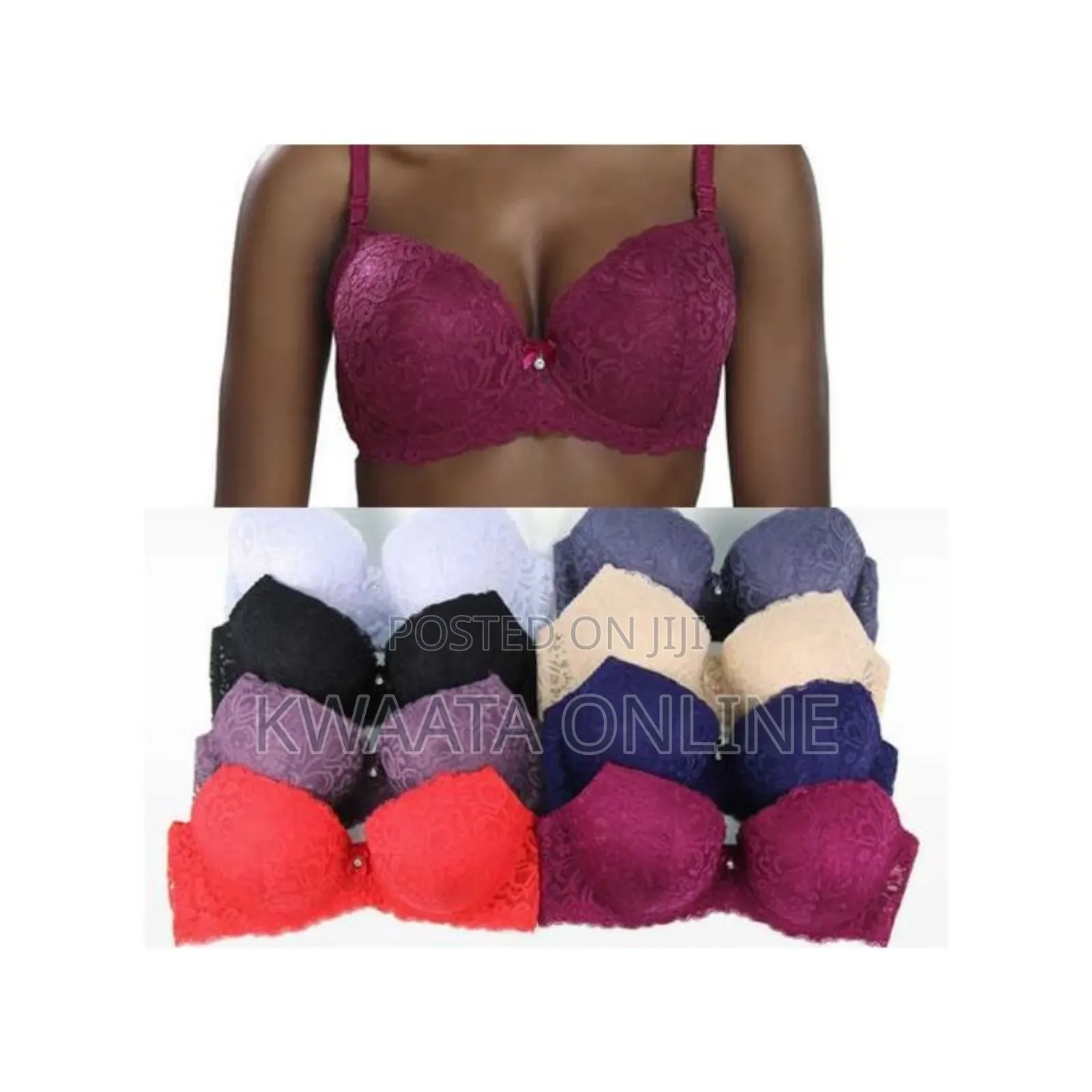 Binnys Sexiest Floral Lace Push Up Bras(Cap C D)