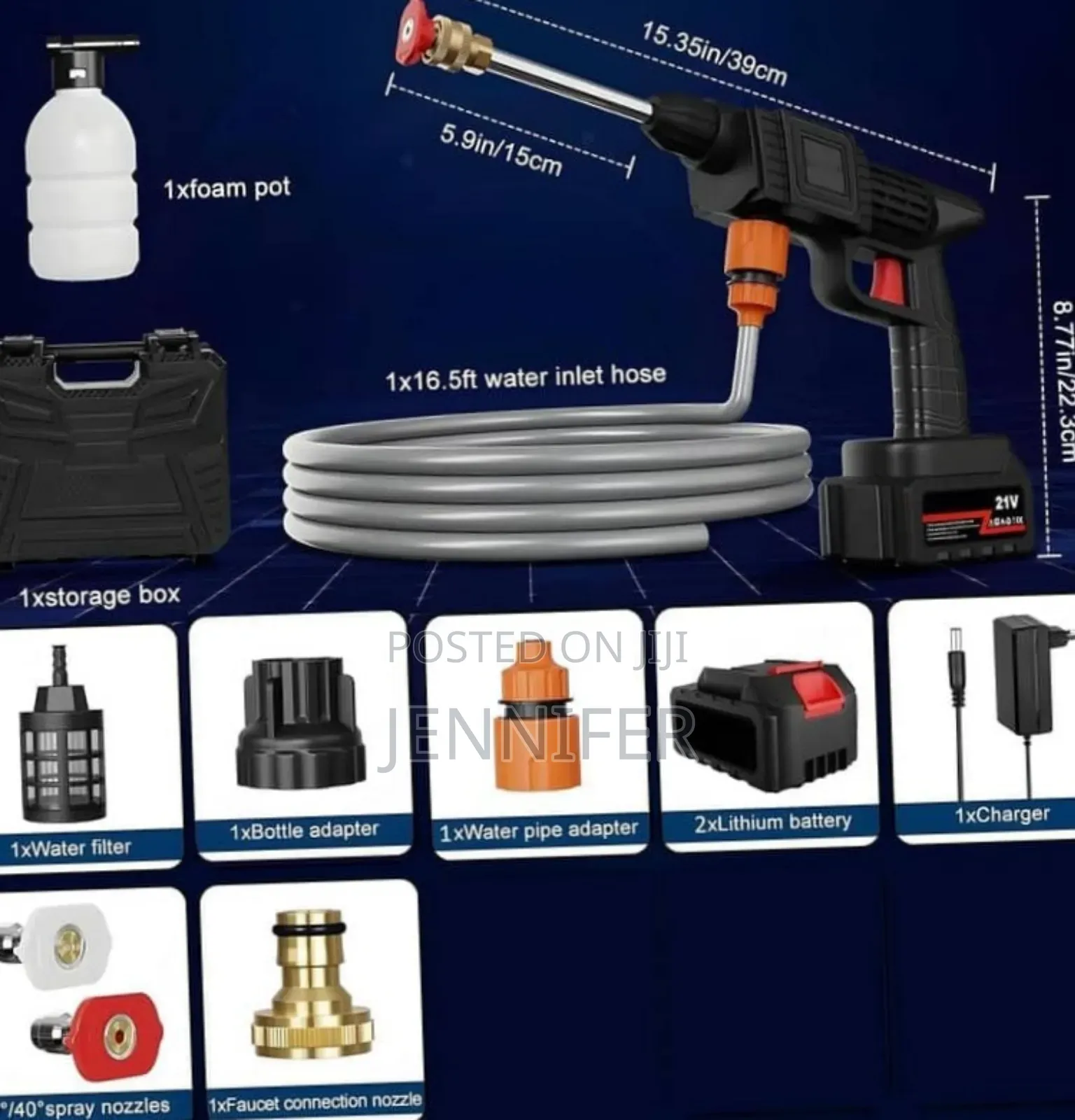 48v High Pressure Water Sprayer 2 Batteries