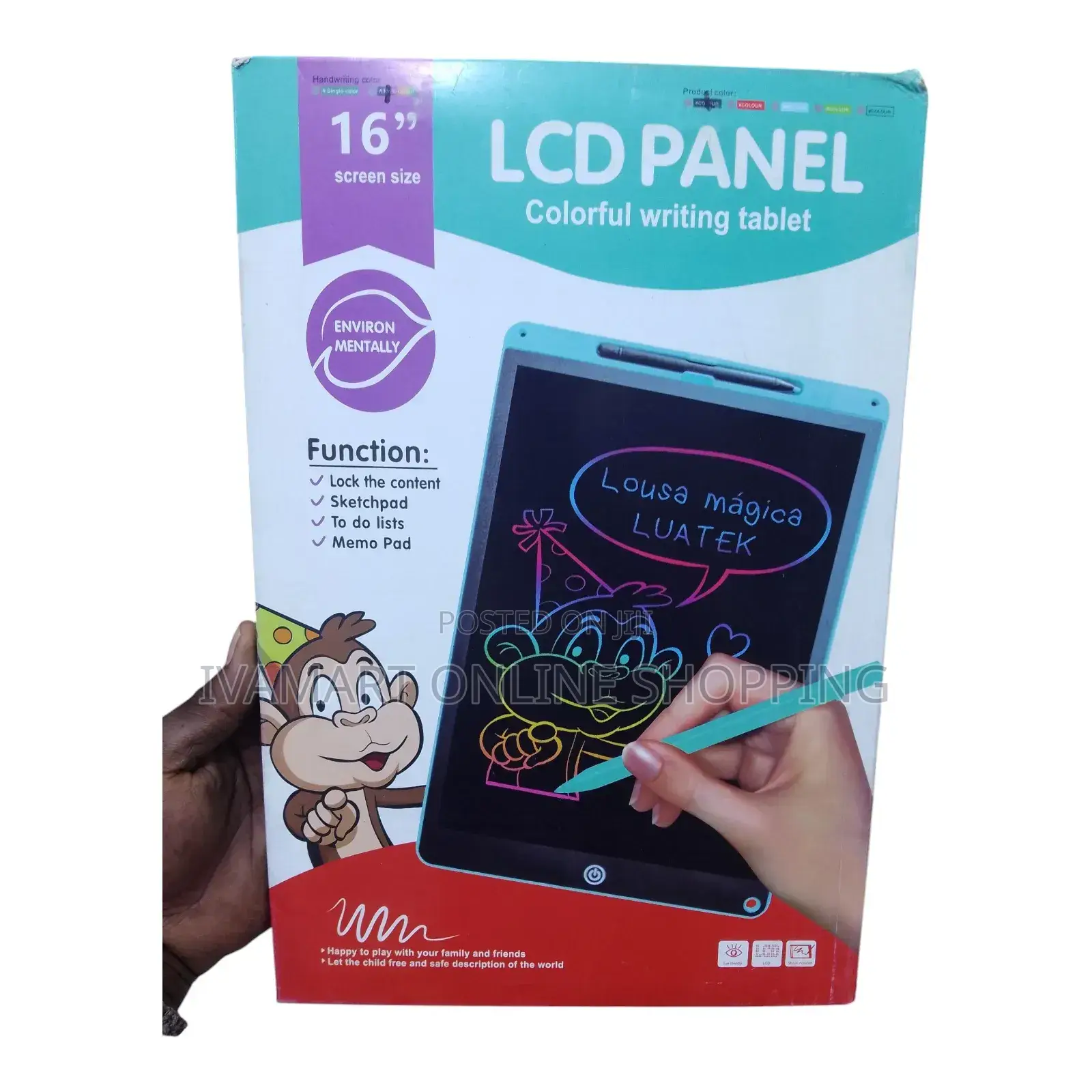 16" LCD Writing / Drawing Tablet Toy for Kids - Smart Way to Write