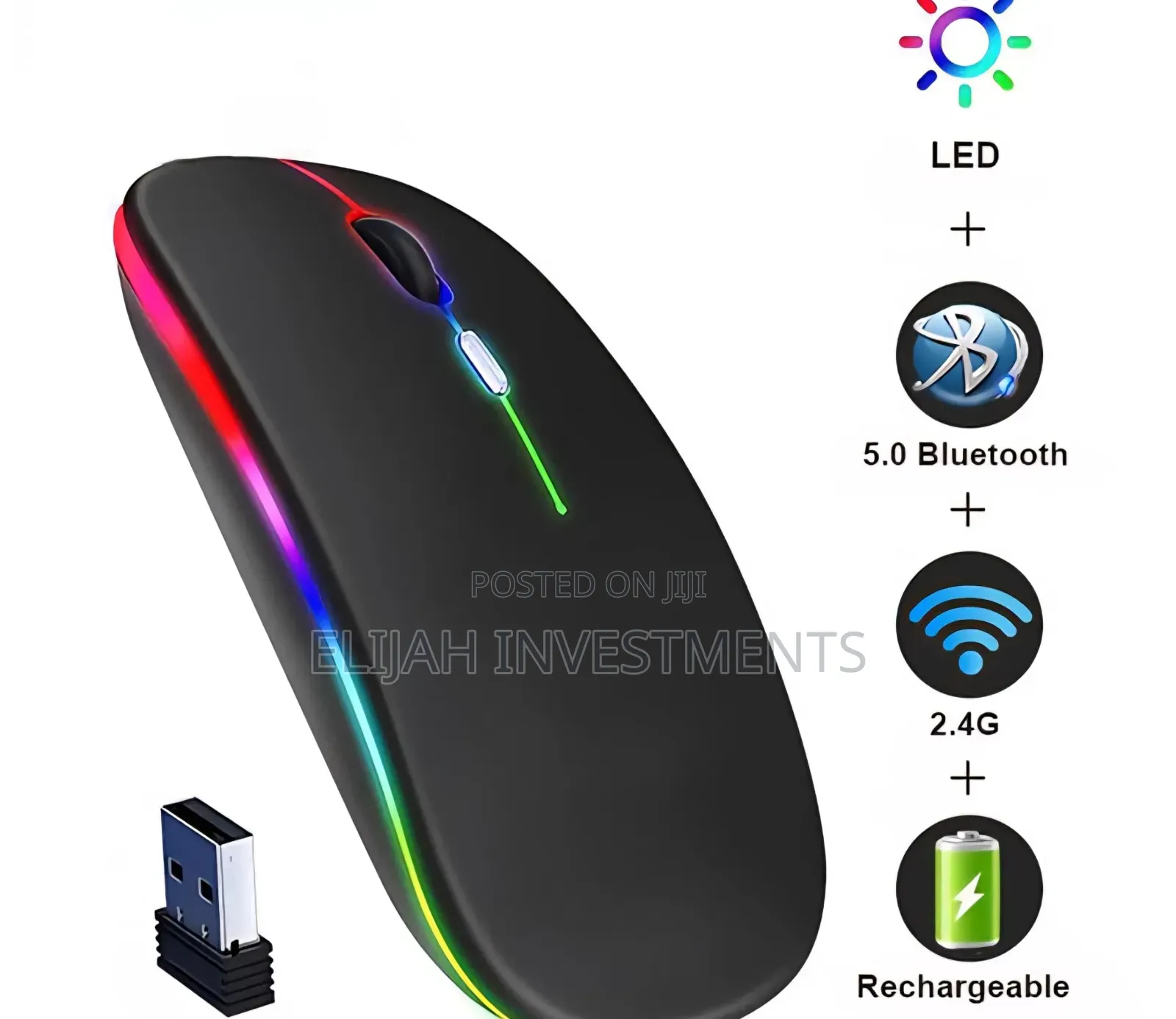 Bluetooth Wireless Slim Silent Click Mouse
