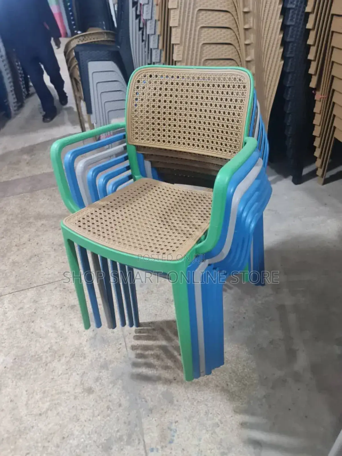 Green Blue Grey Plastic Chairs Plastic Chairs