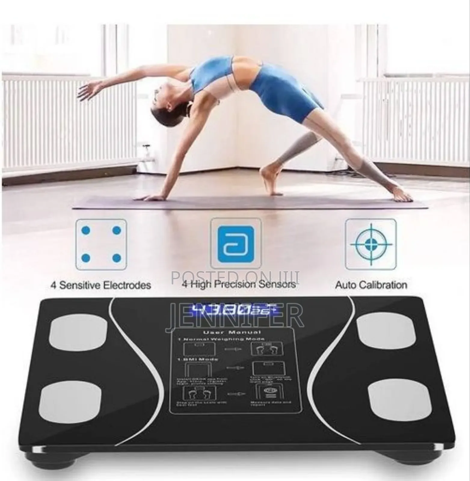 Body Weight and Fat, Digital Body Weighing Monitor Scale