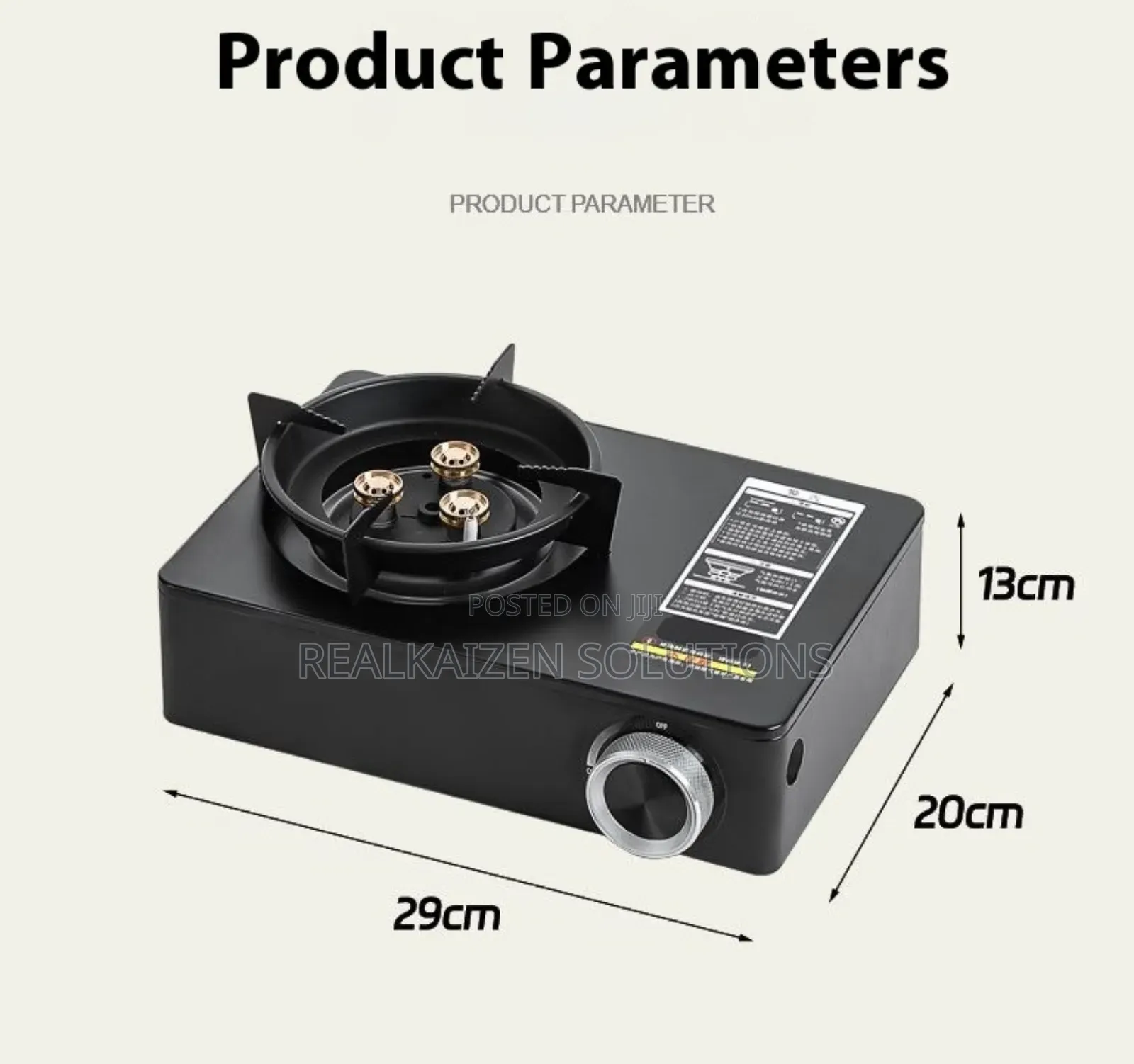 Kitchenmark Direct Injection 3mini Burner Portable Gas Stove