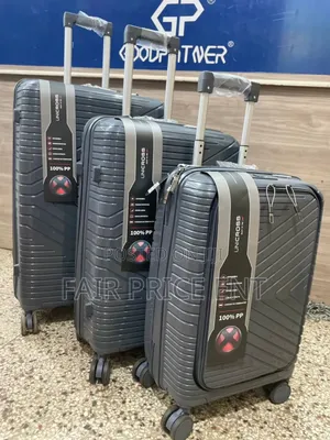 Pure Rubber Plastic Suitcases. Good Partner. Fullset ( Gray)
