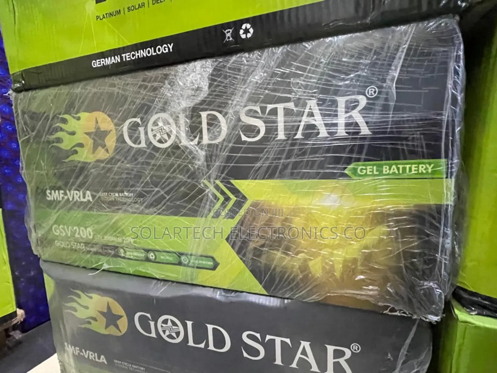 200ah Durable Heavy Duty Gold Star Solar Powder Battery Cupa
