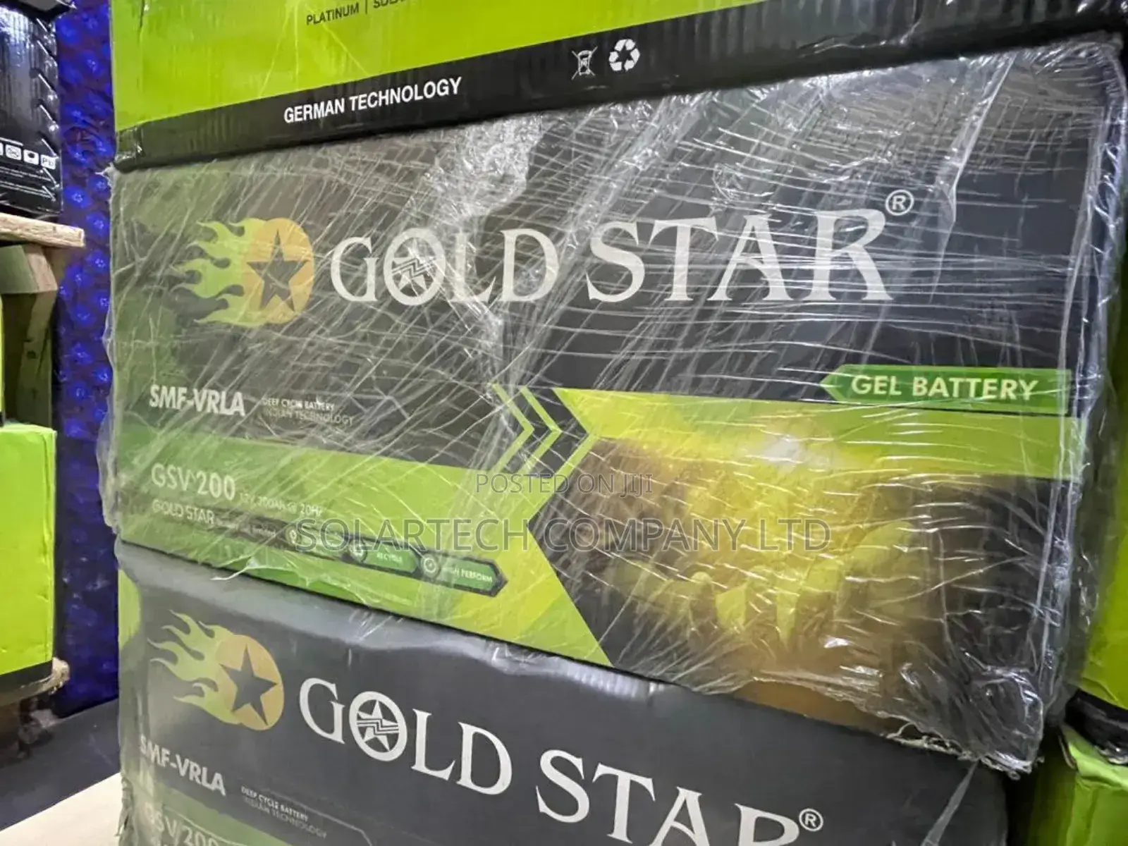 200ah Original Gold Star SMF Vrla Solar Battery Voka