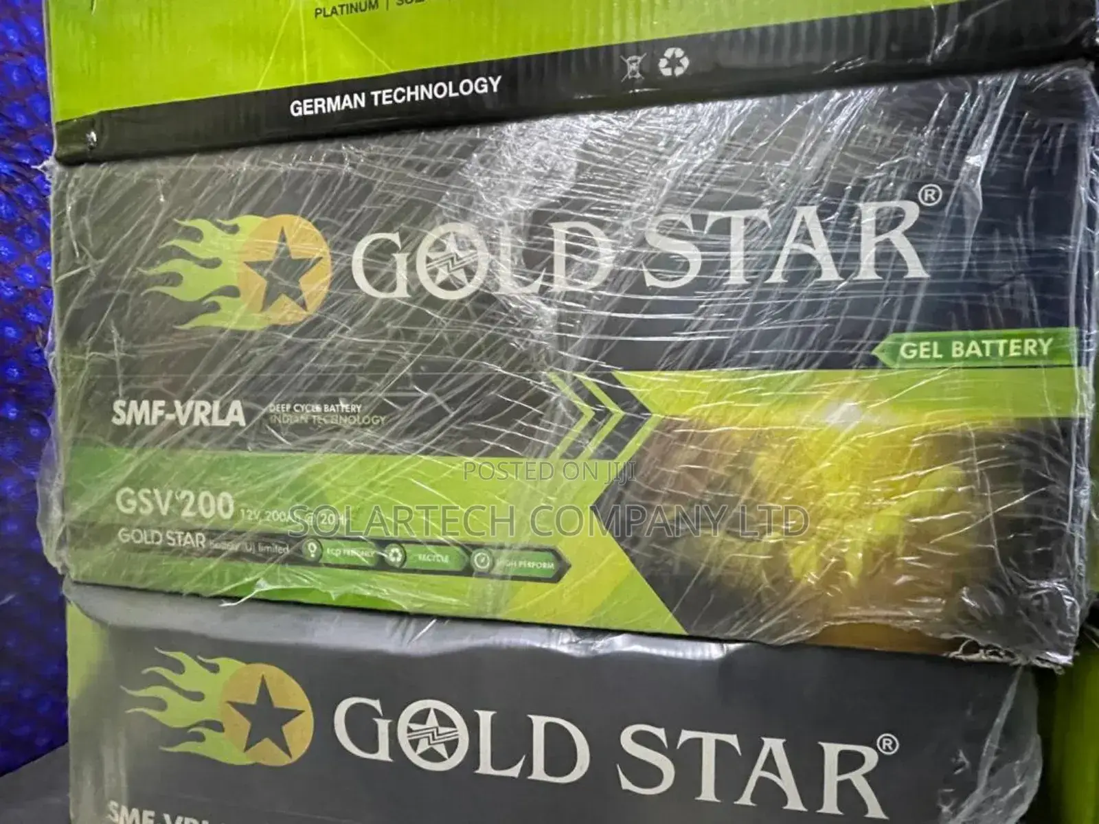200ah Original Gold Star SMF Vrla Solar Powder Battery Zepk