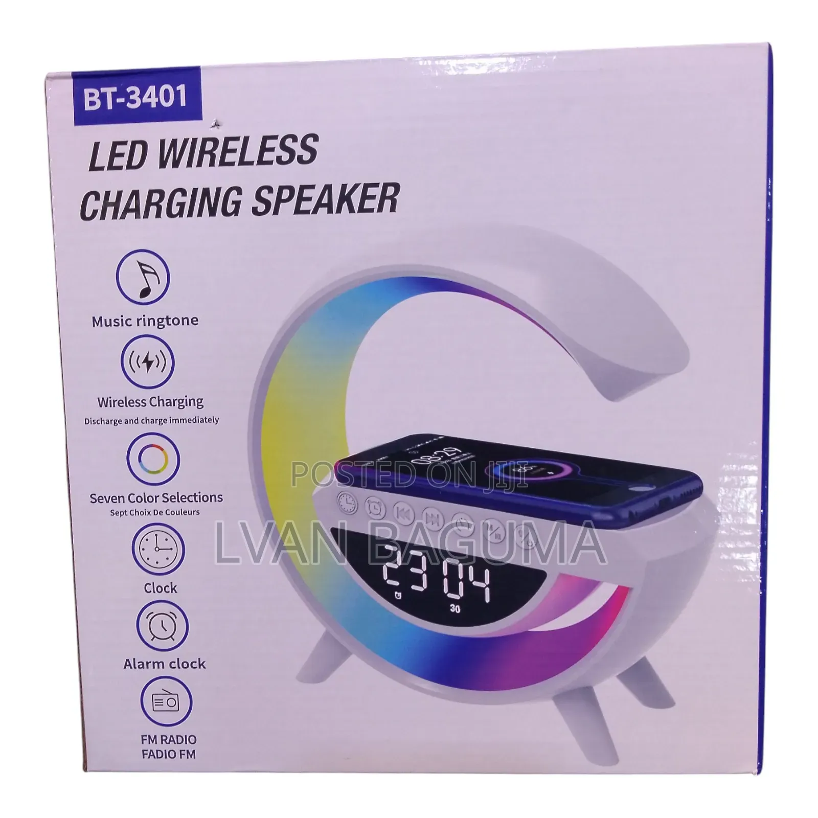 Portable Bluetooth Led Wireless Charging Speaker