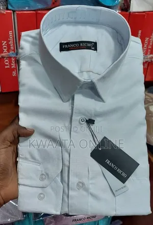 Mens Plain Formal Shirts Work Business Casual-All Colors