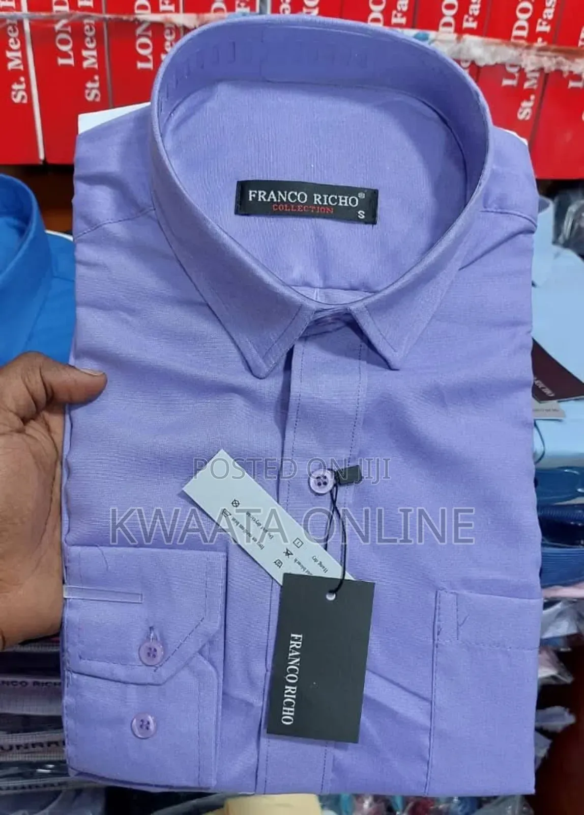 Mens Plain Formal Shirts Work Business Casual-All Colors