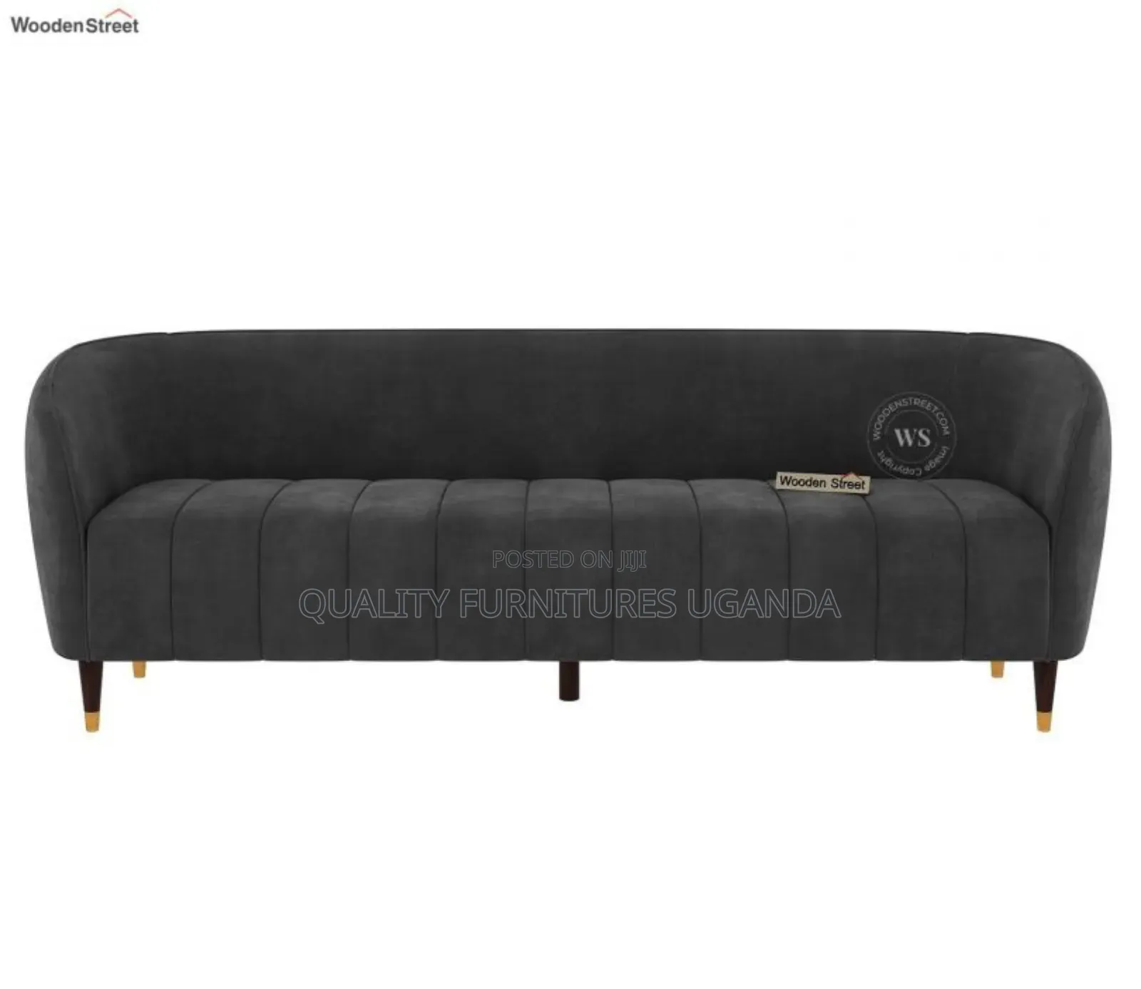 Curved Armless 3seater