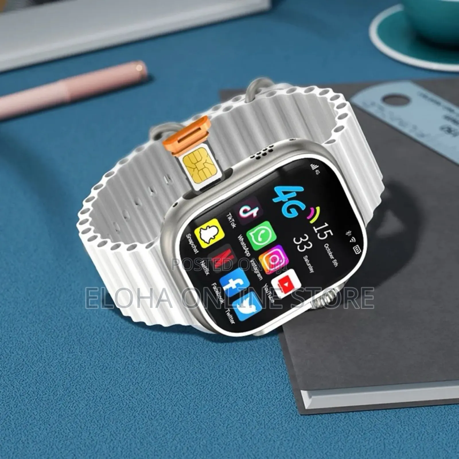 Simcard 4g Smartwatch 2.0 Inch Screen Hd Wifi With GPS