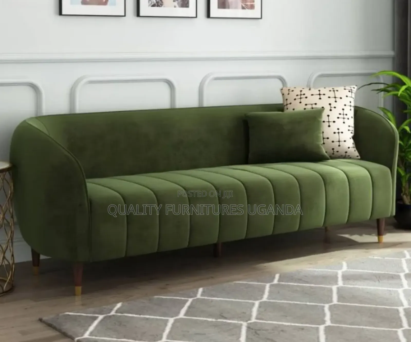Semi Circle Classic Fabric Sofa