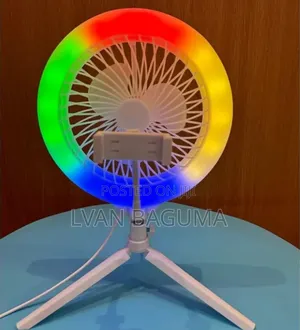 Rgb Led Electric Fan Direct Broadcast Lamp