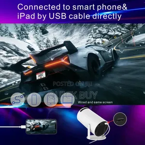 New Smart Android Home Theatre Projector Up to 130inch