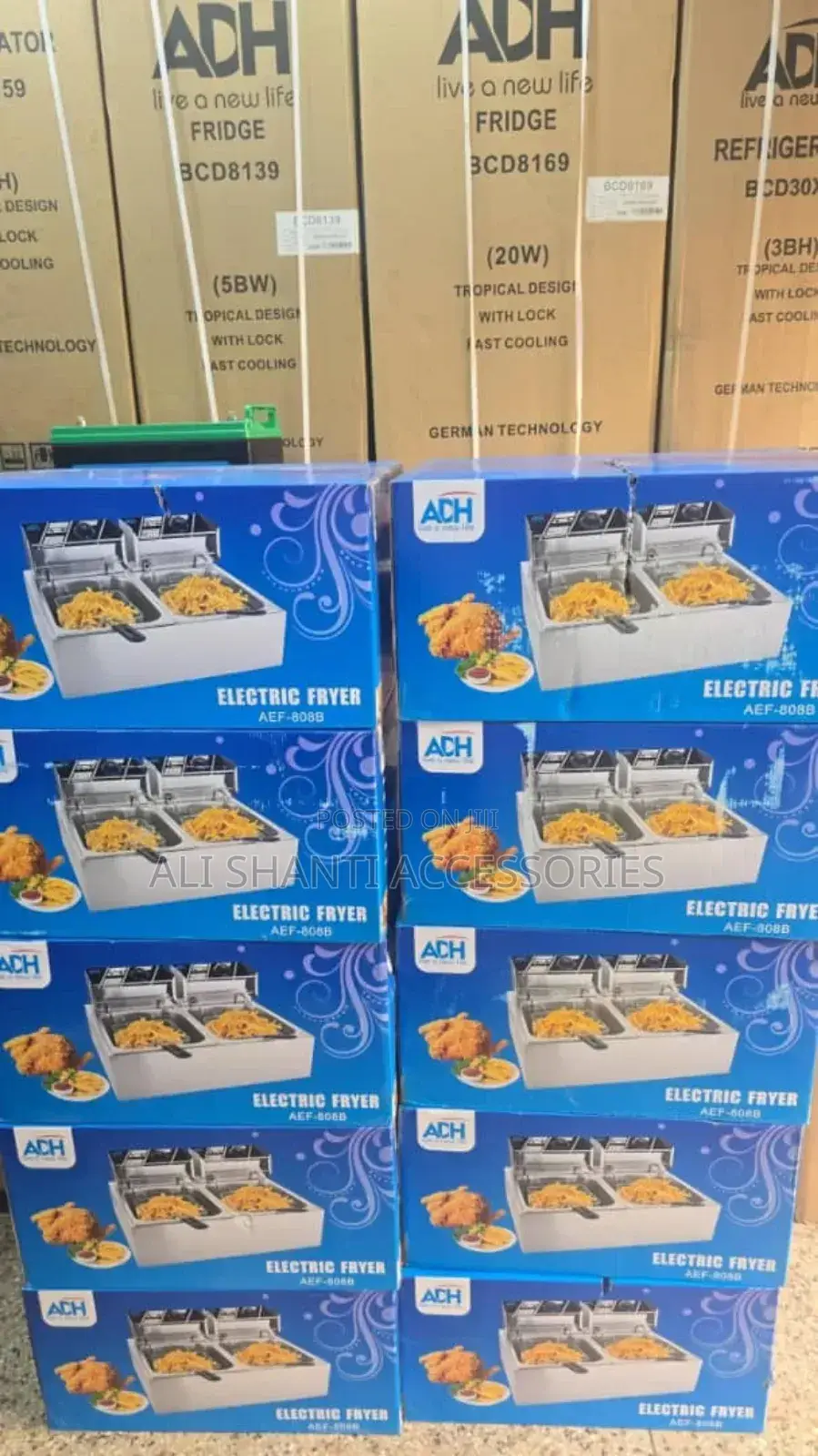 Adh Double Deep Fryer, 12l Deep Fryer Adh