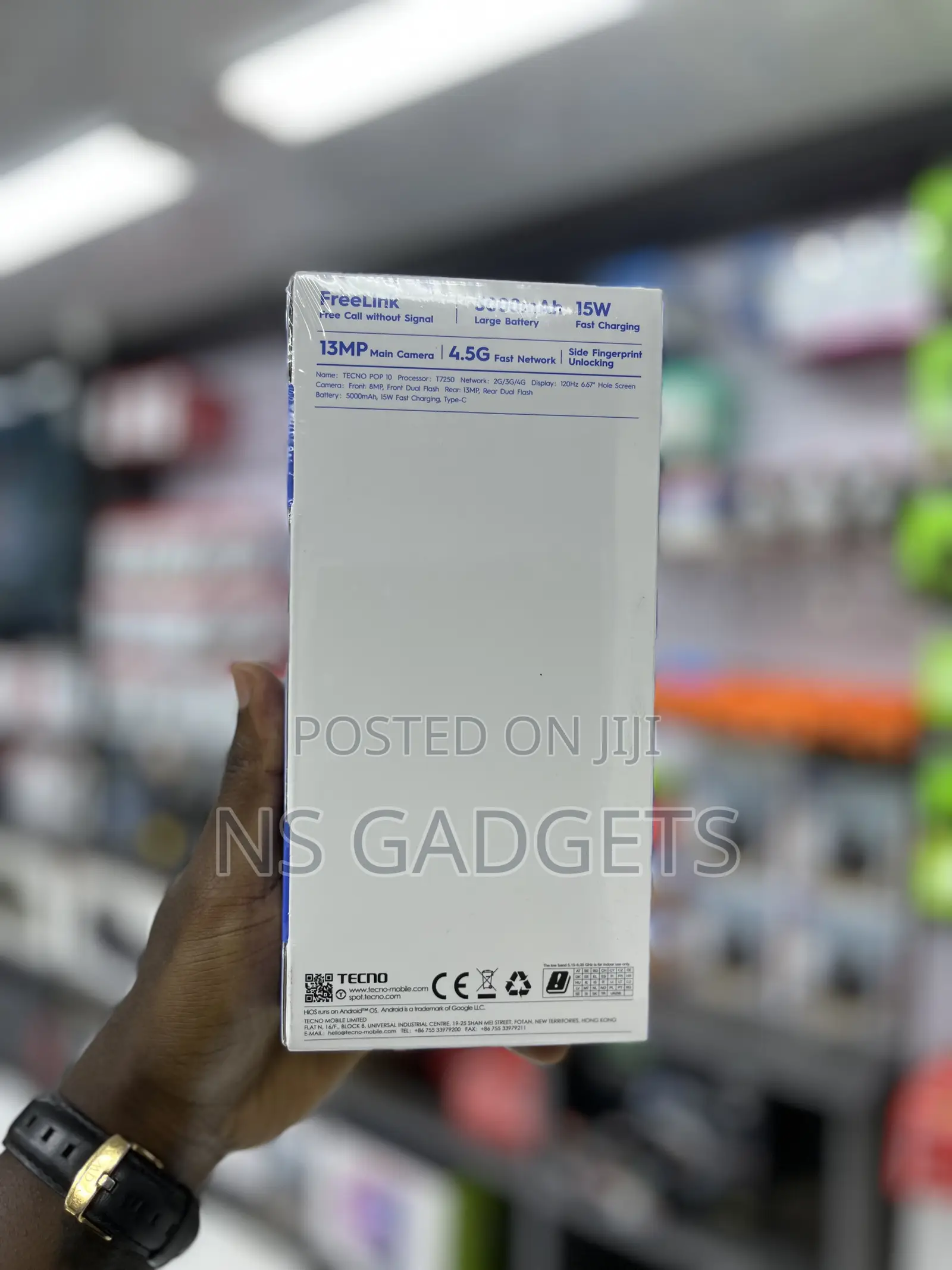 New Tecno Pop 10 64 GB Black
