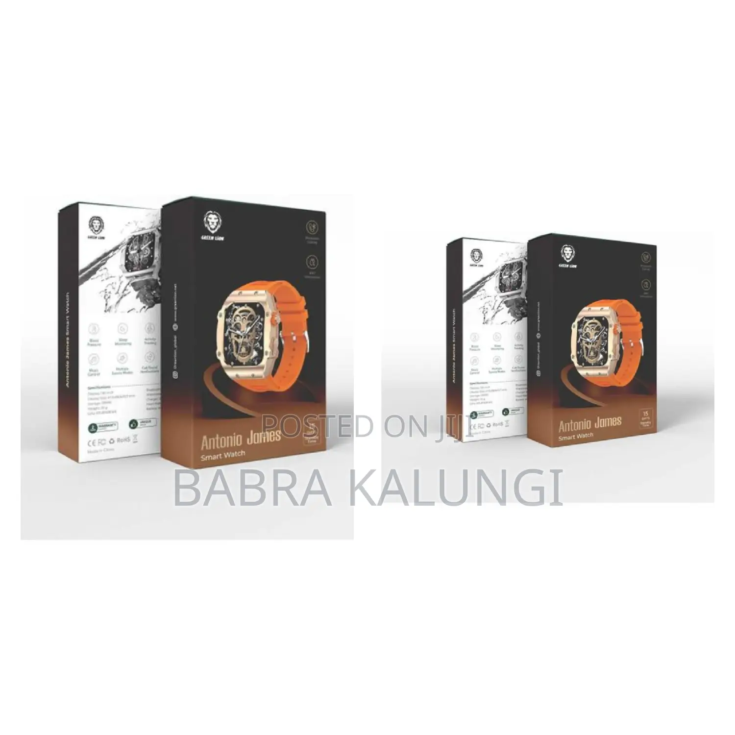 Green Lion Antonio James Smart Watch Gold